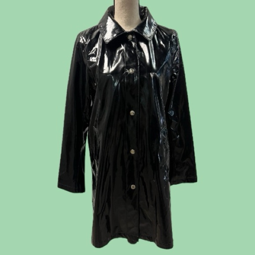 Michael Kors PVC Trench Coat Y2K - Picture 2 of 12